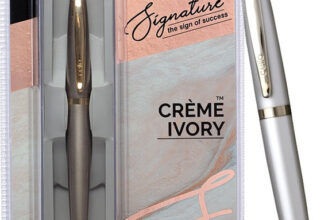 Cello Signature Creme Ivory – Perfect Father’S Day Gift For The Writing Enthusiast Ball Pen(Ink Color – Blue)