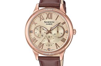 Casio Analog Rose Gold Dial Women’S Watch-She-3058Pgl-9Audf (Sx255)