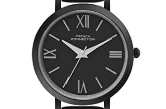 French Connection Analog Black Dial Women’S Leather Watch-Fcn00037G