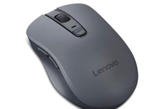 Lenovo Wl310 Bluetooth Silent Mouse, Bluetooth 5.0, Upto 3Million Button Clicks, 1600 Dpi, 6 Buttons (Left Click, Right Click, Scroll Click, Dpi, 2 X Side Buttons), Dpi Led Indicator, Grey