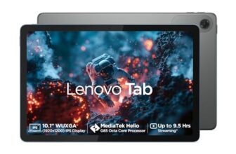 Lenovo Tab| 10.1″ Display| Wi-Fi Only| 4 Gb Ram + 64 Gb Rom (Expandable Up To 1 Tb)| Metal Body| Dual Speakers With Dolby Atmos| Android 14| Color: Luna Grey