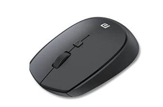 Portronics Toad 23 Wireless Optical Mouse With 2.4Ghz, Usb Nano Dongle, Optical Orientation, Click Wheel, Adjustable Dpi(Black)