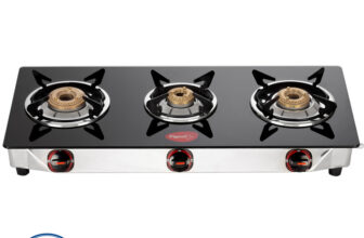 Pigeon Popular Cooktop Glass Manual Gas Stove(3 Burners)