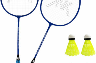 KNK Single Shaft Badminton Racket Pack Of 2 Piece With 4 Piece Plastic Shuttle Badminton Kit
