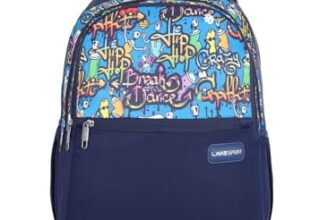 Lavie Sport Hiphop 35L Navy Backpack | Fits Upto 15 Inch Laptop | Organizer & Bottle Holder |Rain Cover |Gift for Men, Women, Boys, Girls | Laptop Sleeve for School & College