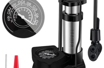 Leader Sportz Cycle Pump | High Pressure Foot Air Pump for Bike and Car Tyre | Dual Valve, Leak-Proof Aluminum Alloy Design | Includes Extra Valve & Needle