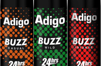 adigo Buzz Wild| Casual | Intense 24hrs Long Lasting Deodorant | 165ml Each Deodorant Spray  –  For Men(165 ml, Pack of 3)