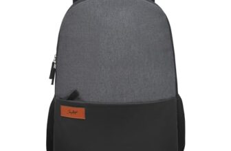 Skybags Evo 3 Compartment Laptop Backpack Black & Grey, 18 Liter