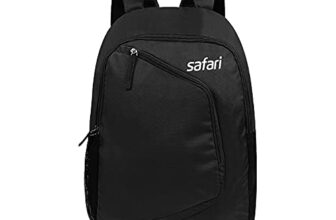Safari Hexa 21 Ltrs Water Resistant 3 Compartment Backpack – Black, S (HEXA19CBBLK)