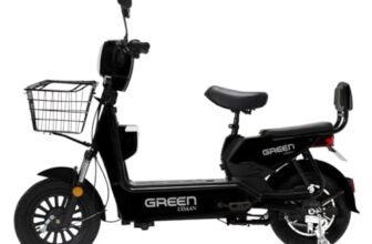 Green Udaan Low Speed Electric Scooter Non RTO 30KM Range with Portable Charger (Black)