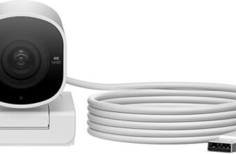 HP 960 4K STR Webcam 2160 HD  Webcam with Built-In Microphone with Night Vision USB Connectivity(White)