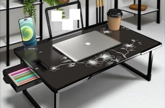 hevenq Wood Portable Laptop Table(Finish Color – black, DIY(Do-It-Yourself))