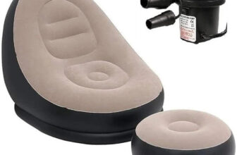 MENDAPARA SALES INFLATABLE LOUNGE CHAIR Polyester 1 Seater Inflatable Sofa(Color – Multicolor, Knock Down)