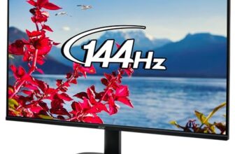 acer EK240Y P6 P6 23.8 Inch IPS Full HD Backlit LED Monitor I 144Hz Refresh Rate, 1MS VRB Response Time, AMD FreeSync I 1 x VGA 1 x HDMI with Inbox HDMI Cable I Zero Frame Design I Eye Care I Black