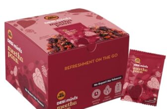 Go Desi Meetha Paan Mouth fresheners, Desi Mints, Refreshing Mouthfreshener, Mukhwas, Box of 40 Sachets