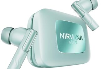 boAt Nirvana Ivy Pro (2025 Launch), Dolby Atmos w/Head Tracking, 52dB Hybrid Adaptive ANC,Hi-Res LDAC, Titanium Dual Drivers, Bluetooth Earbuds, TWS Ear Buds Wireless Earphones w/mic (Mist Blue)