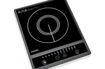 Philips HD4934/00 1300W Induction Cooktop With Triple MOV For 4Kw Surge Protection With Soft Touch Control | 7 Preset Menus | 3 Years Warranty On Coil, Black