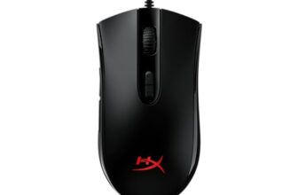 HyperX Pulsefire Core RGB USB Gaming Mouse, Software Controlled RGB Light Effects & Macro Customization, Pixart 3327 Sensor up to 6,200DPI, 7 Programmable Buttons- Black, 87gm (4P4F8AA)