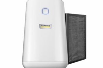 KARCHER AF20 Air Purifier for Home, Dual H13 HEPA & Activated Carbon Filters, Removes 99.99% Pathogens & Fine Dust, 430 sq. ft Coverage, Air Quality Display, Automatic & Night Modes, German Technology