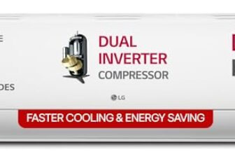 LG 1.5 Ton 3 Star DUAL Inverter Split AC (Copper, AI Convertible 6-in-1, VIRAAT Mode, Diet Mode+, Faster Cooling & Energy Saving, HD Filter with Anti-Virus Protection, US-Q18JNXE, White)