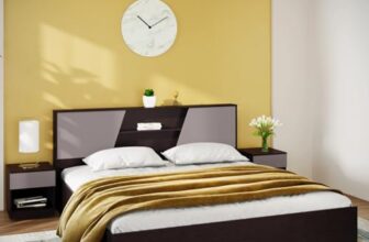 GODREJ INTERIO Bed, Hannah King Size Engineered Wood Bed with Box Storage, 1-Year Warranty, Cola-Rain, Prelaminated Particle Board