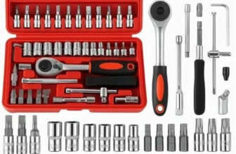 DEAGAN 46PCS Sockets Extension Bars,Mechanic Tool Kits for Household Repair Socket Set Socket Set(Pack of 46)