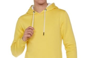 Qube by Fort Collins Men’s Fleece Sweatshirt (929245 SMU_Neon Yellow_L)