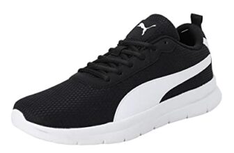 Puma Mens Ultimate Ease Black-White Walking Shoe – 10 UK (37905101)