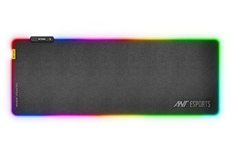 Ant Esports MP400 RGB – Gaming Mouse Pad-XL- Large Extended LED Mousepad, Anti-Slip Rubber Base with Waterproof Coating for Gamer/Office – Black.