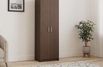 Amazon Brand – Solimo Donkton Engineered Wood Bookshelf with 5 Shelves, Rolex Dark