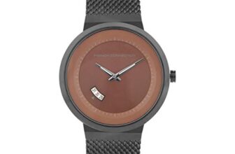 French Connection Stainless Steel Dress Analog Brown Dial Men’s Watch-Fc160Bm