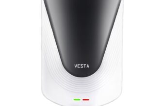 Longway Vesta 5.5 Liters 5 Star Rated Instant Water Heater for Home with Advanced Multi-Layered Safety System & Anti-Rust Coating |Suitable for Kitchen & Bathroom | 5 Years Warranty on Tank | Gray