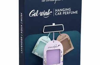 Aromahpure Gel Wink Hanging Car Perfume – Lavender, Musk, ocean | Pack of 3 | Long-Lasting Gel Based Car Air Freshener | Car Accessories | Last Up to 30 Days
