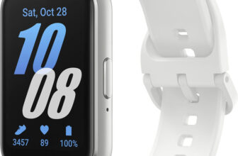 Samsung Galaxy Fit3 | AMOLED Display & Aluminium Body | Upto 13Day Battery | 5ATM & IP68(Silver Strap, Free Size)