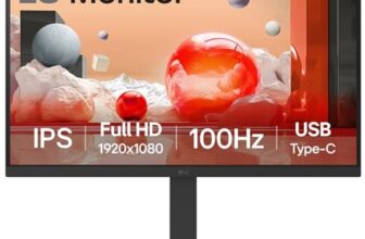 LG 27BA650 IPS Full HD (1920 x 1080) Monitor, 27″, 100Hz, DP, HDMI, USB-C with PD65W, Height/Tilt/Swivel/Pivot Stand, Built-in Power and Speaker, Anti-Glare, Daisy Chain, Energy Star, TCO, Black