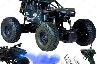 Toyco Rock Crawler 1:16 Offroad Monster RC Car with Smoke Function & Rechargeable Car(Black)