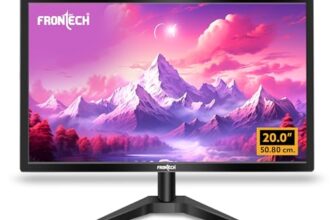 FRONTECH 20 Inch (50.8 cm), LED, HD 1600 x 900, 60Hz, Black, 16.7M Colors, Wall Mountable, Slim & Stylish Design, HDMI, VGA, Built-in Power Supply Monitor (MON-0054)