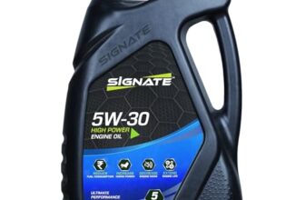 Signate Car Engine Oil for Petrol, CNG and Diesel Car 5L, Synthetic Engine Oil for Cars, Anti-Wear Car Engine Oil for Reduced Maintenance Cost, 5L