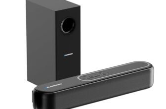 Blaupunkt Newly Launched SBW Newyork 20 2.1 CH Soundbar with Wired Subwoofeer I 120W RMS I HDMI-ARC I Bluetooth I AUX I USB I Remote Control with Equalizer
