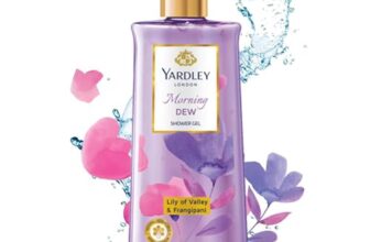 Yardley London| Shower Gel| Morning Dew| With Natural Oils Of Lily Of The Valley & Frangipani| No Parabens| No Silicones | 250ml