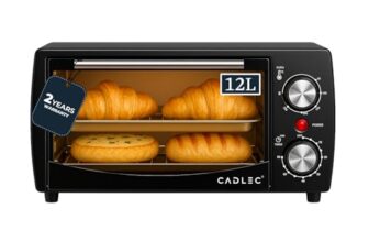 Cadlec Cruise Pro 12L Multi-Function OTG for Kitchen, 1000W Oven Toaster Griller, Bake Grill Toast, Oven for Baking, Adjustable Temperature & Timer, Black, 2 Year Warranty