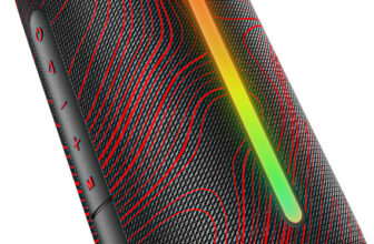 boAt Stone Arc, 58mm Drivers, 12H Battery, RGB LEDs, Built-in Mic, TWS Feature 20 W Bluetooth Speaker(Black Phoenix, Mono Channel)