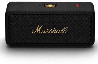 Marshall Emberton II Portable 30+Hour Playtime, 360degree Sound, Waterproof 20 W Bluetooth Speaker(Black, Brass, Stereo Channel)