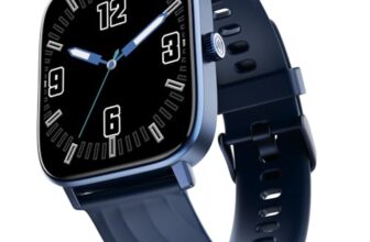 Noise Quad Call 1.81″ Display, Bluetooth Calling Smart Watch, AI Voice Assistance, 160+Hrs Battery Life, Metallic Build, in-Built Games, 100 Sports Modes, 100+ Watch Faces (Space Blue)