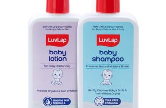 LuvLap Baby Shampoo 400 ml + Baby Lotion 400 ml Combo Set