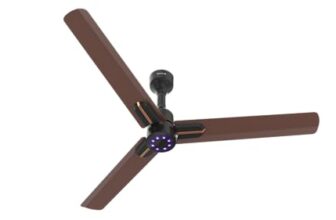 Polycab Wizzy Neo LED 2.0 1200mm BLDC Ceiling Fan with remote |BEE 5 Star Rated, Higher Air Delivery|LED Indicator,Reverse,Sleep and Breeze Mode,Free Installation |3 Years Warranty (Matt Brown Copper)