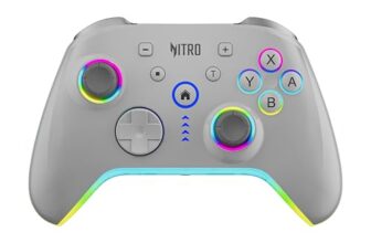 Acer Nitro Katana NT-01 Wireless Game Controller | BT + Wired USB-C | 6-Axis Gyro Motion | Dual Vibration Motors | 20 Buttons | Hall Effect Triggers | 900mAh Battery | Switch/Android/iOS/PC Compatible