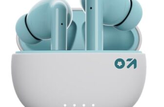 GOBOULT W20 Truly Wireless in Ear Earbuds with 40H Playtime, Zen™ ENC Mic, 45ms Low Latency, 13mm Bass Drivers, Type-C Fast Charging, Touch Control, IPX5 Ear Buds TWS (Glacier Blue)