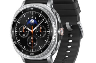 Samsung Galaxy Watch8 Classic (46mm LTE, Black) with 3nm Processor | Dual GPS | Sapphire Glass & Stainless Steel | 5ATM & IP68 | BP, ECG, IHRN & Vascular Load Monitoring | Anti-oxidant Index