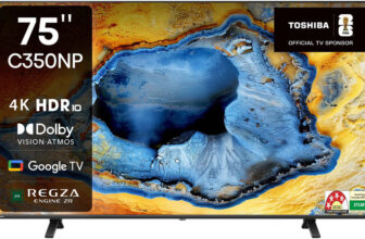 TOSHIBA C350NP 189 cm (75 inch) Ultra HD (4K) LED Smart Google TV with Dolby Vision Atmos and REGZA Engine ZR(75C350NP)